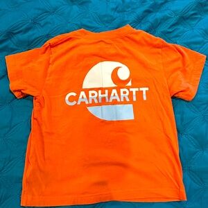 Carhartt girls t-shirt size Small (8) the color is like melon orange
